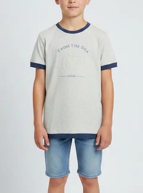 Dior Homme Kids White Jersey Short Sleeve T-Shirt 12 Yrs