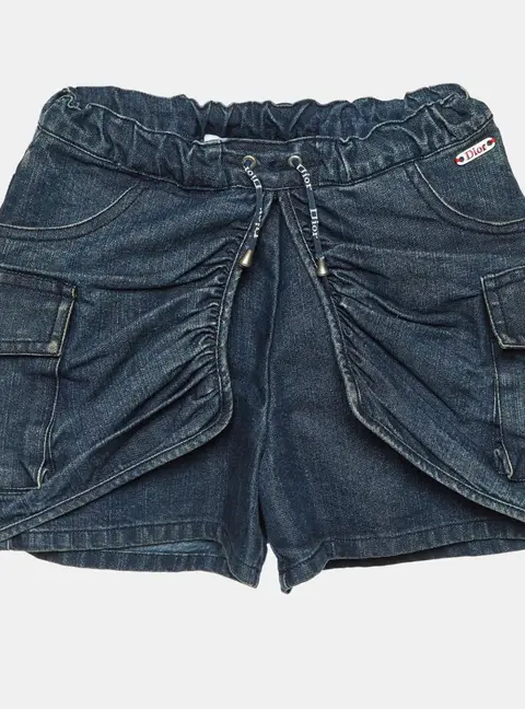 Dior Kids Navy Blue Denim Shorts 6 Yrs