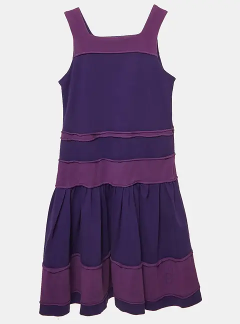 Christian Dior Kids Purple Jersey Tired Dress 8 Yrs