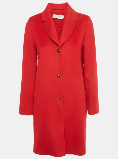 Christian Dior Kids Red Felt Coat 12+Yrs