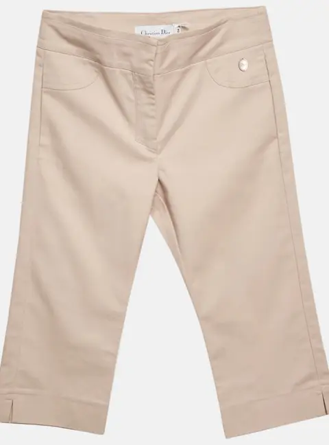 Christian Dior Kids Beige Cotton Pants 10 Yrs