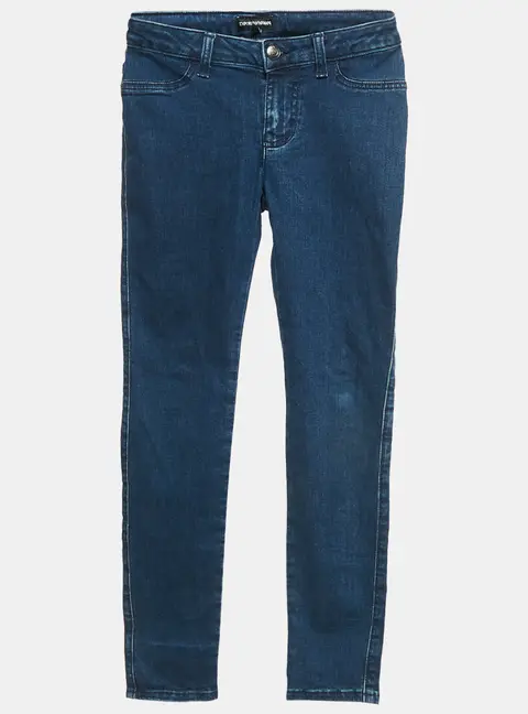 Emporio Armani  Kids Blue Denim Skinny Jeans 10 Yrs Waist 23"