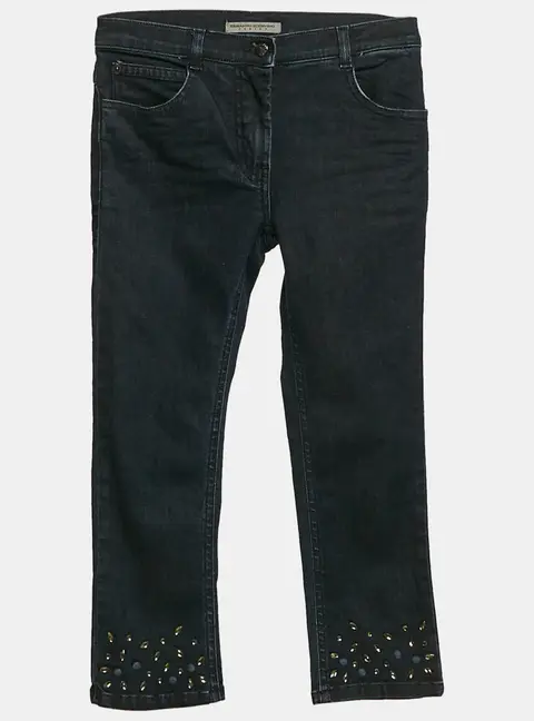 Ermanno Scervino Junior Studded Denim Jeans 8 Yrs Waist 24"