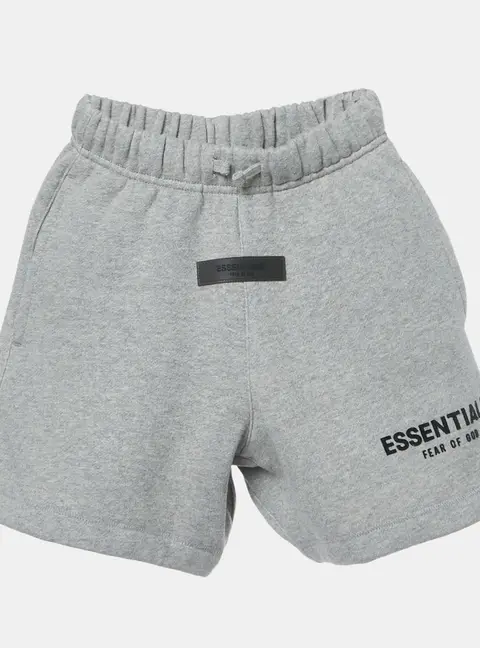 Fear of God Grey Logo Applique Cotton Shorts 6-7Yrs