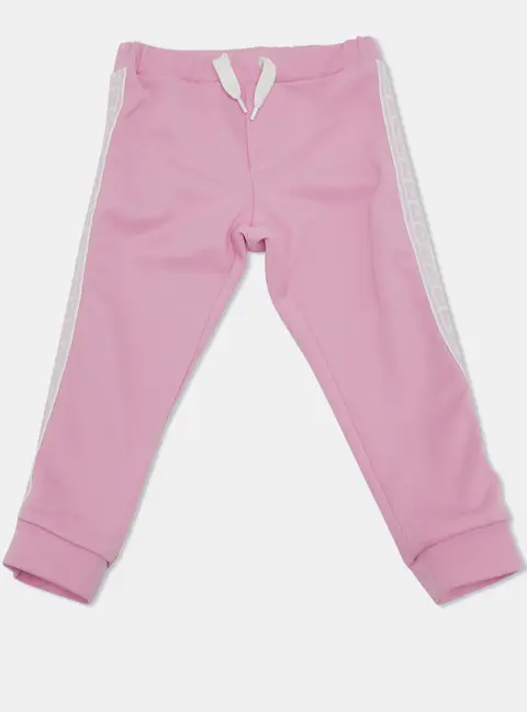 Fendi Kids Pink Jersey Logo Tape Trimmed Track Pants 24 M