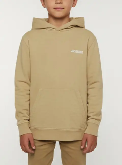 Jacquemus Beige Wool Blend Long Sleeve Hoodie 12 Yrs
