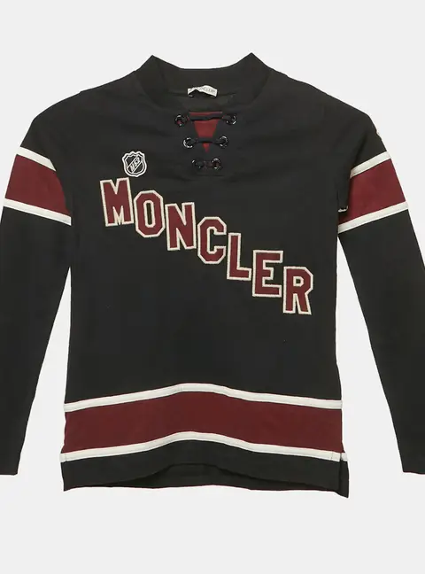 Moncler Navy Blue Logo Applique Jersey T-Shirt 8 Yrs