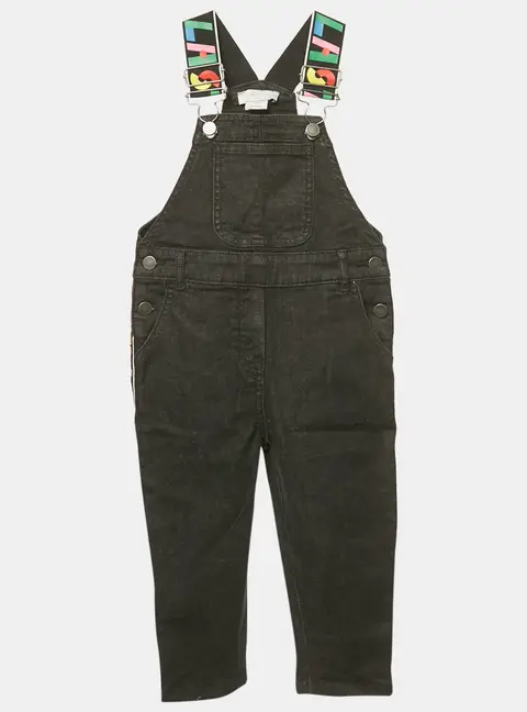 Stella McCartney Kids Black Denim Jumpsuit 3 Yrs