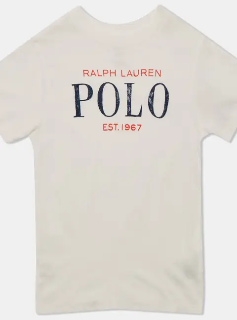 Polo Ralph Lauren Kids White Logo Print Jersey T-Shirt 3 Yrs