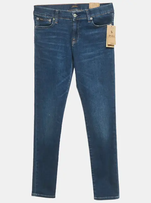 Polo Ralph Lauren Kids Blue Denim Aubrie Pull On Jeans 16Yrs/Waist 26"