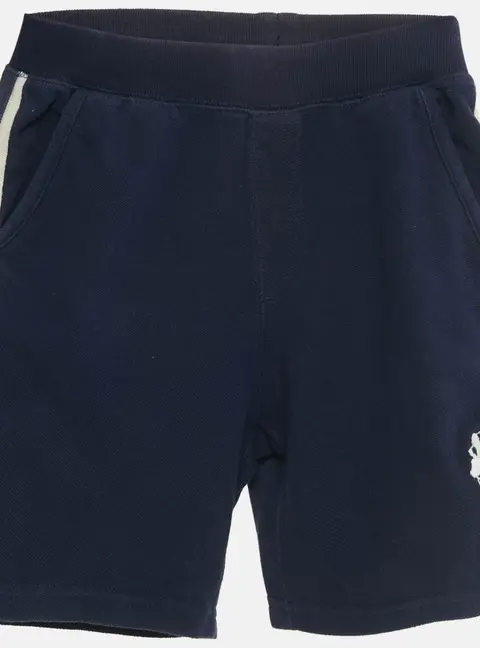 Polo Ralph Lauren Kids Navy Blue Logo Embroidered Cotton Shorts 6 yrs