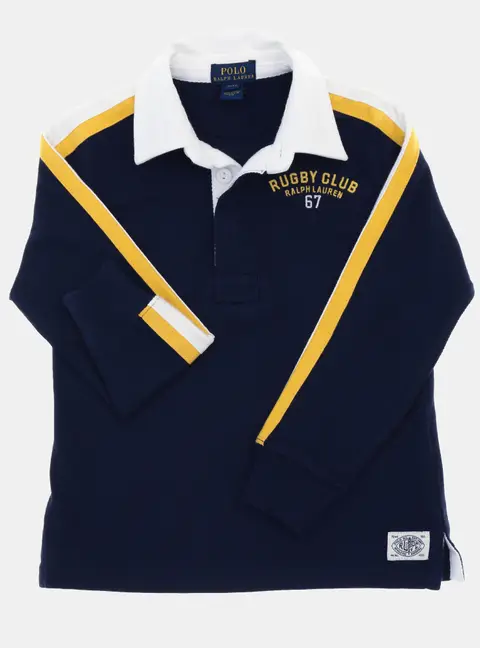 Polo Ralph Lauren Kids Blue Rugby Jersey Polo T-Shirt 2Yrs