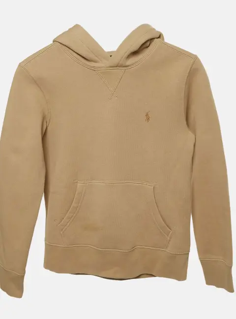 Polo Ralph Lauren Kids Beige Jersey Hoodie 8 Yrs
