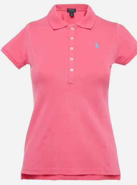 Polo Ralph Lauren Kids Pink Pique Cotton T-Shirt 12-14 Yrs