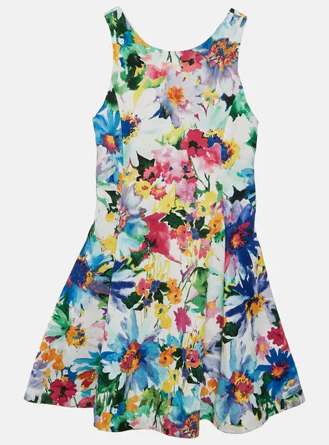 Polo Ralph Lauren Kids Multicolor Floral Print Cotton Dress 6 Yrs