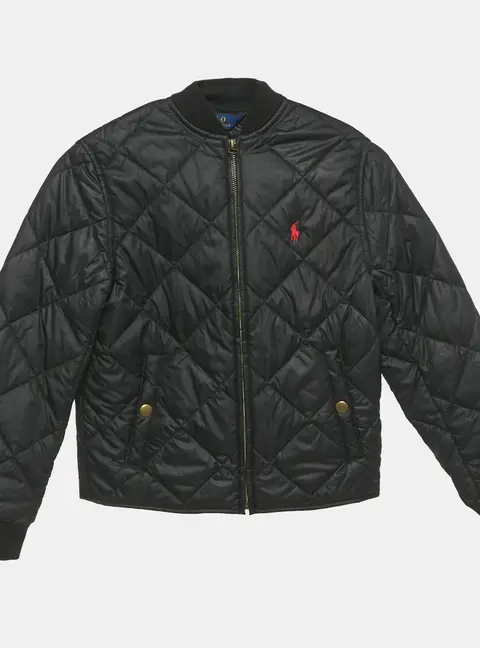 Polo Ralph Lauren Black Synthetic Quilted Jacket 8 Yrs