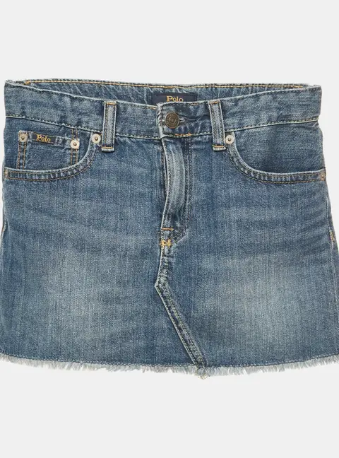 Polo Ralph Lauren Kids Blue Denim Mini Skirt 8Yrs