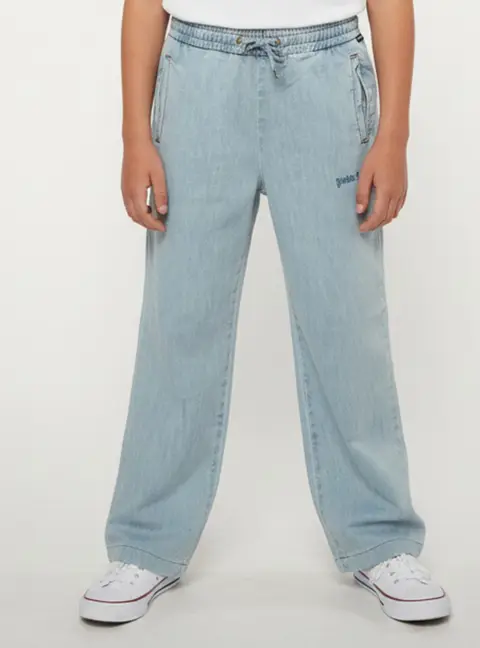 Palm Angels Blue Chambray Track Pants 12 Yrs