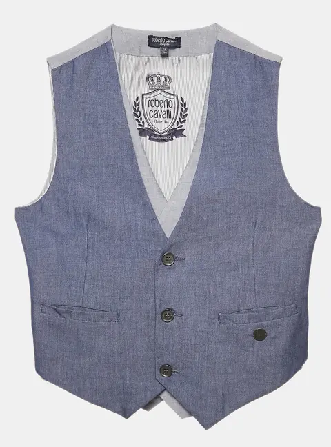 Roberto Cavalli Devils Blue Lollypop Waistcoat 10 Yrs