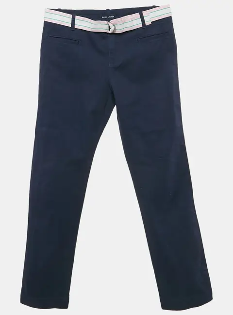 Ralph Lauren Kids Navy Blue Gabardine Trousers 12-14 Yrs
