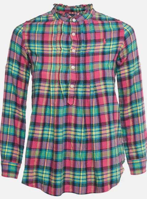 Ralph Lauren Kids Pink Checks Cotton Tunic 12Yrs