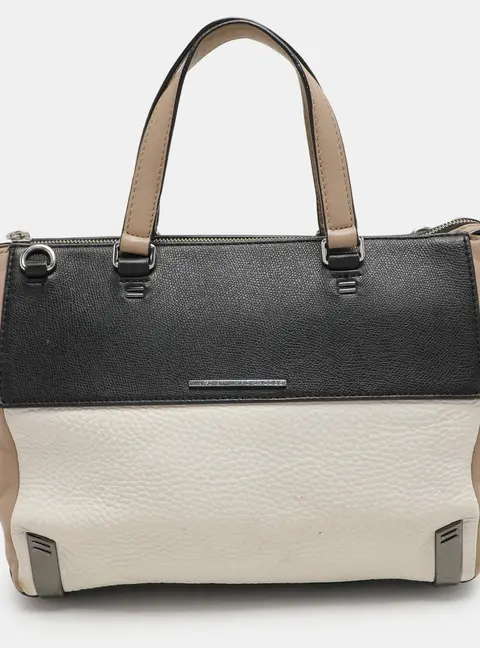 Marc by Marc Jacobs Sheltered Island Black/White Leather Satchel