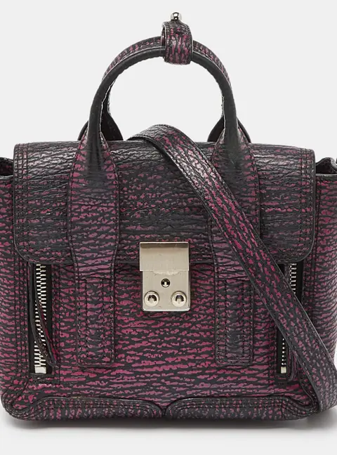 3.1 Phillip Lim Purple Leather Mini Pashli Satchel