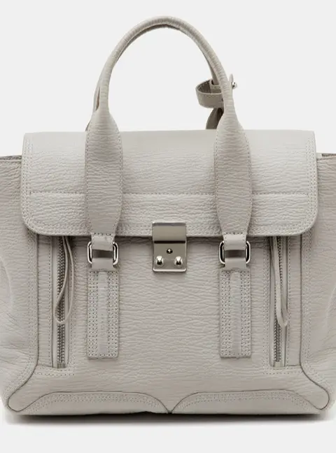 3.1 Phillip Lim Pashli Medium Grey Leather Satchel