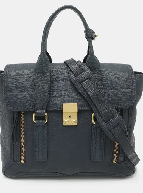 3.1 Phillip Lim Pashli Medium Blue Leather Satchel