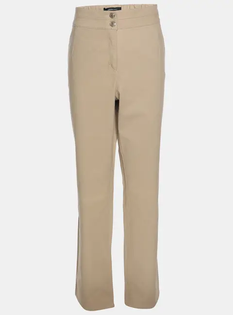 Elena Miro Khaki Stretch Cotton Wide Leg Pants XL