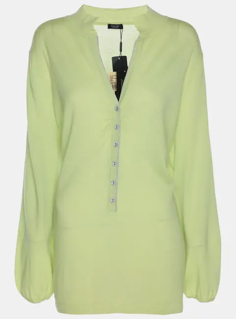 Basler Green Stretch Knit Long Sleeve Shirt XL