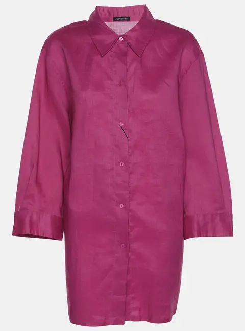 Elena Miro Pink Knit Fabric 3/4 Sleeve Shirt XL