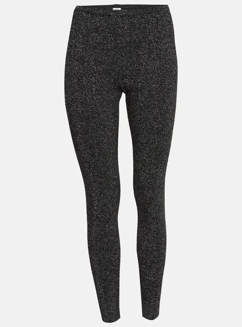 M Missoni Black Lurex Knit Leggings M