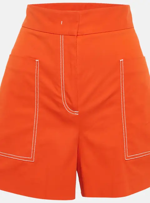 M Missoni Orange Cotton Pocket Detail Shorts S