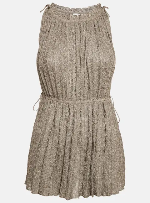 M Missoni Metallic Lurex Knit Sleeveless Top L