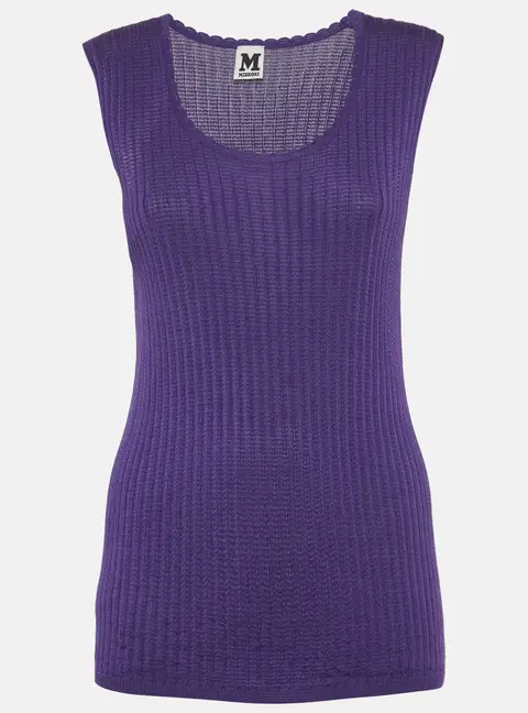 M Missoni Purple Knit Tank Top L