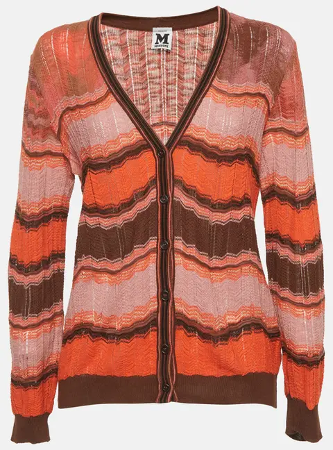 M Missoni Multicolour Knitted Cardigan M