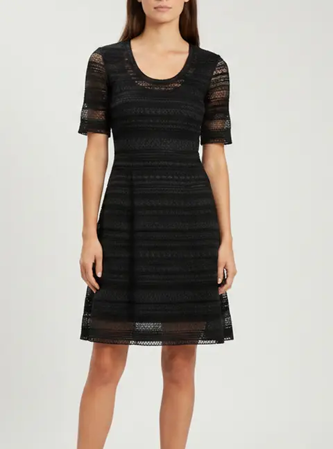 M Missoni Black Lace Mini Dress M