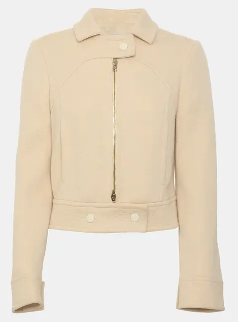 M Missoni Beige Jacquard Cropped Jackets S