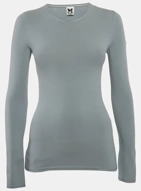 M Missoni Grey Stretch Knit Crewneck Sweatshirt L