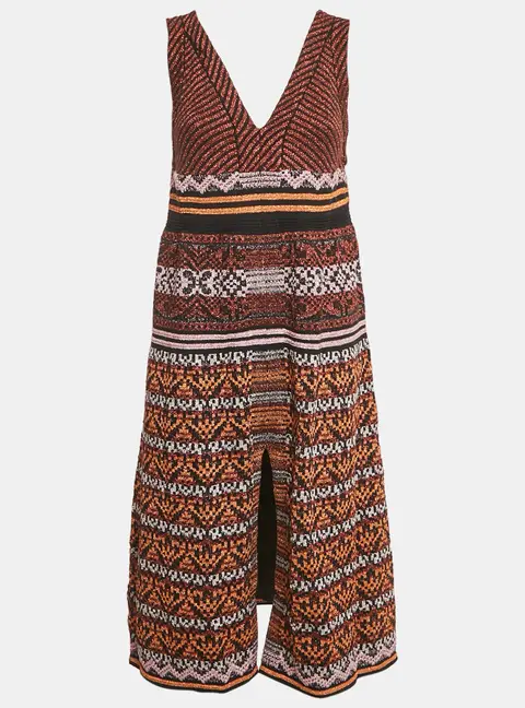 M Missoni Metallic Lurex Knit Sleeveless Dress M