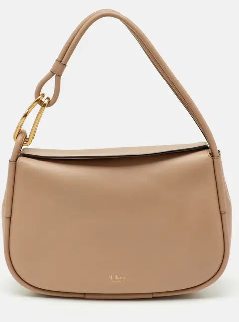 Mulberry Beige Leather Link Shoulder Bag