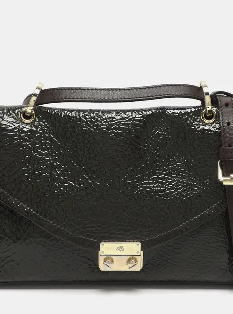 Mulberry Neely Green Patent Leather Shoulder Bag