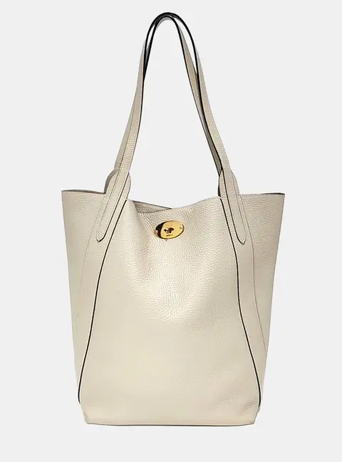Mulberry Beige Leather North South Bayswater Tote Bag