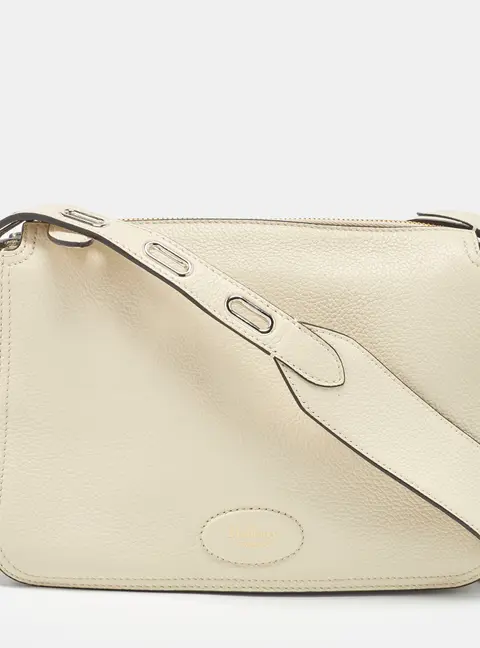 Mulberry Billie Small Ivory Leather Crossbody Bag