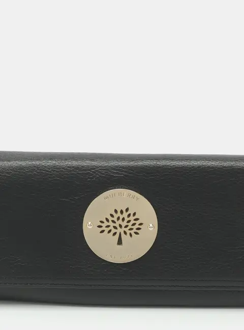 Mulberry Daria Black Leather Continental Wallet