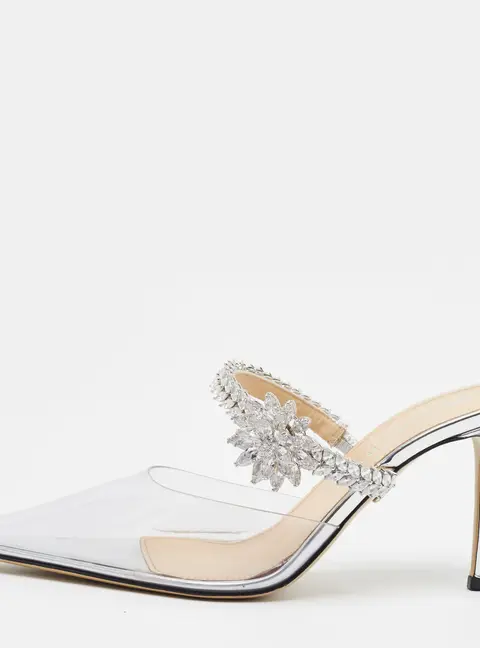 Mach & Mach Transparent Lotus Sandals Size 38