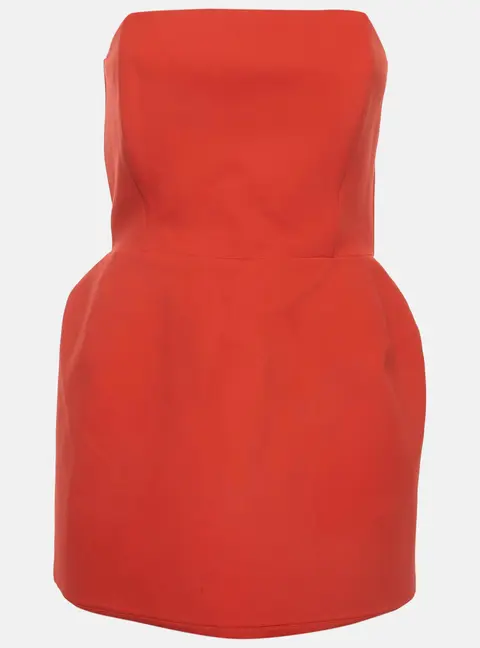 Magda Butrym Red Jersey Structured Mini Dress S