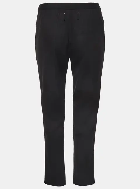 Maison Martin Margiela Black Wool Straight Fit Pants M