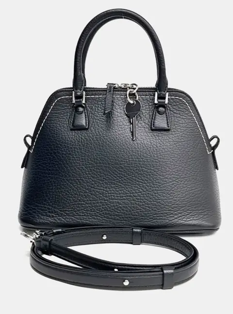 Maison Martin Margiela Black Leather 5AC Bag